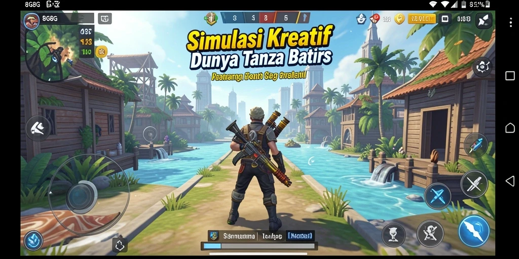 Tampilan gameplay menarik dari 8G8G dengan elemen simulasi.