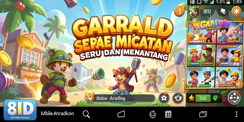 Tampilan aksi seru di gameplay <strong>8ID</strong> yang menantang.