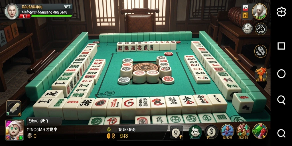 Tangkapan layar utama gameplay Mahjong dalam 9ET yang seru.