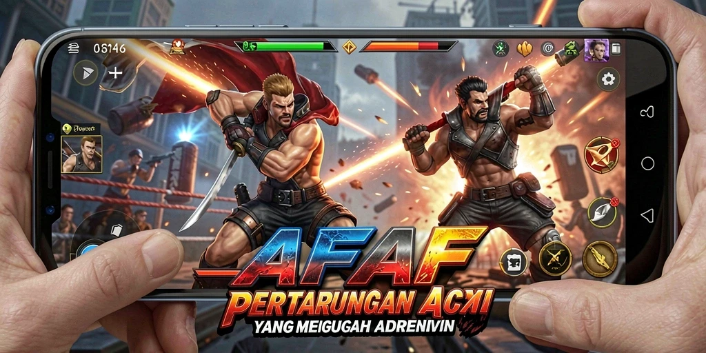 Tangkapan layar gameplay AFAF yang intens dan penuh aksi.