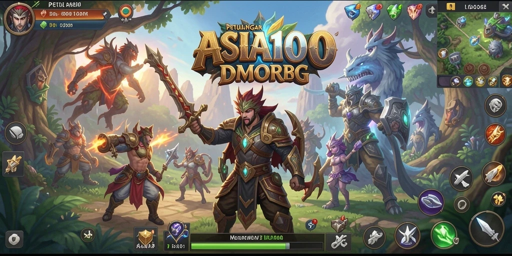 Tampilan gameplay ASIA100 yang mendebarkan dan interaktif di dunia MMORPG.