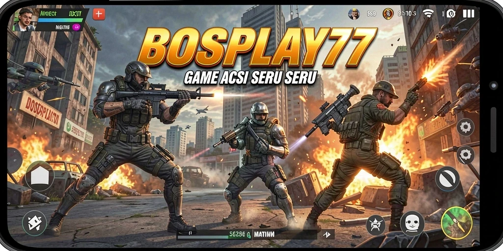Tampilkan gameplay seru BOSPLAY77 dengan aksi mendebarkan.