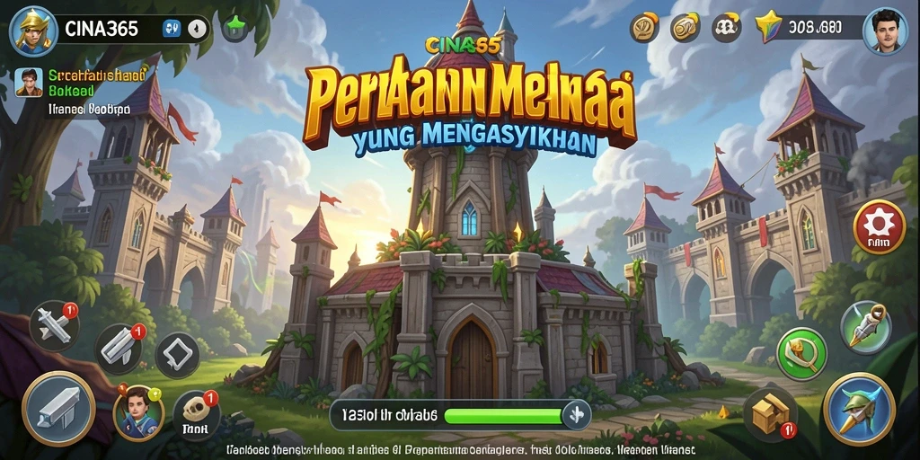 Tampilan gameplay menara pertahanan yang menarik dan strategis.
