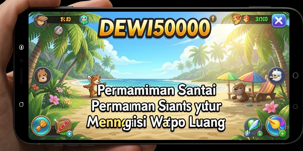 Tampilan gameplay menyenangkan dari DEWI5000 dengan level-level yang menantang.