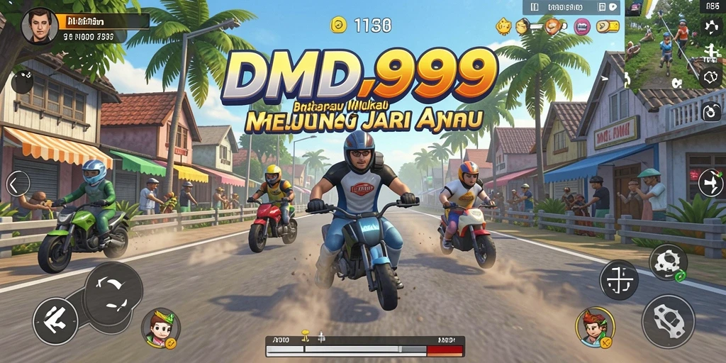 Tampilan menegangkan dari balapan nyata di DMD999.