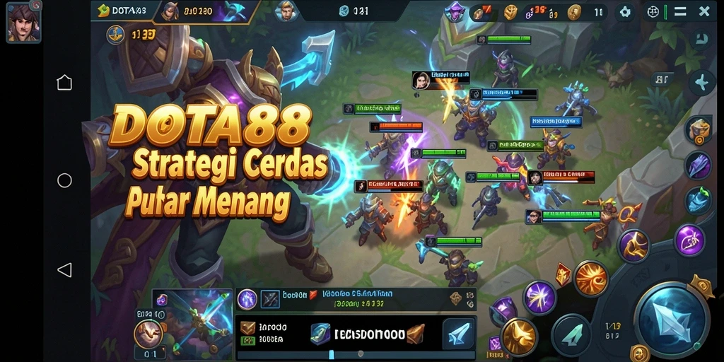 Menampilkan karakter dan pertempuran strategis DOTA88 dalam aksi.