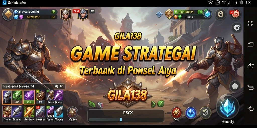Gameplay seru GILA138 dengan strategi dan pertempuran yang mendebarkan.