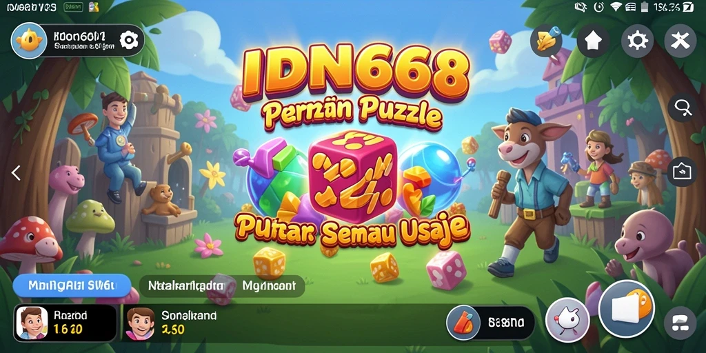 Tampilan gameplay IDN668 yang menarik dan menantang teka-teki puzzle.