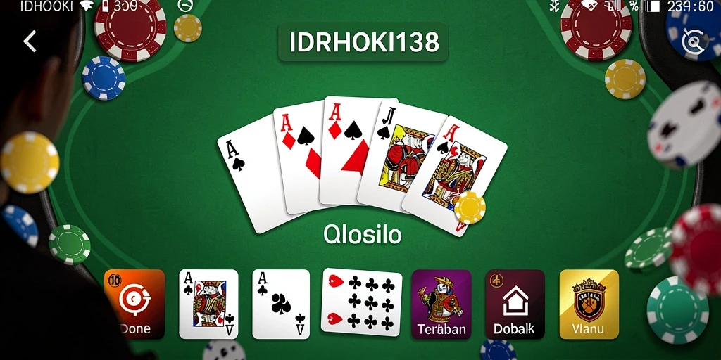 Tampilan permainan domino yang seru dan interaktif.