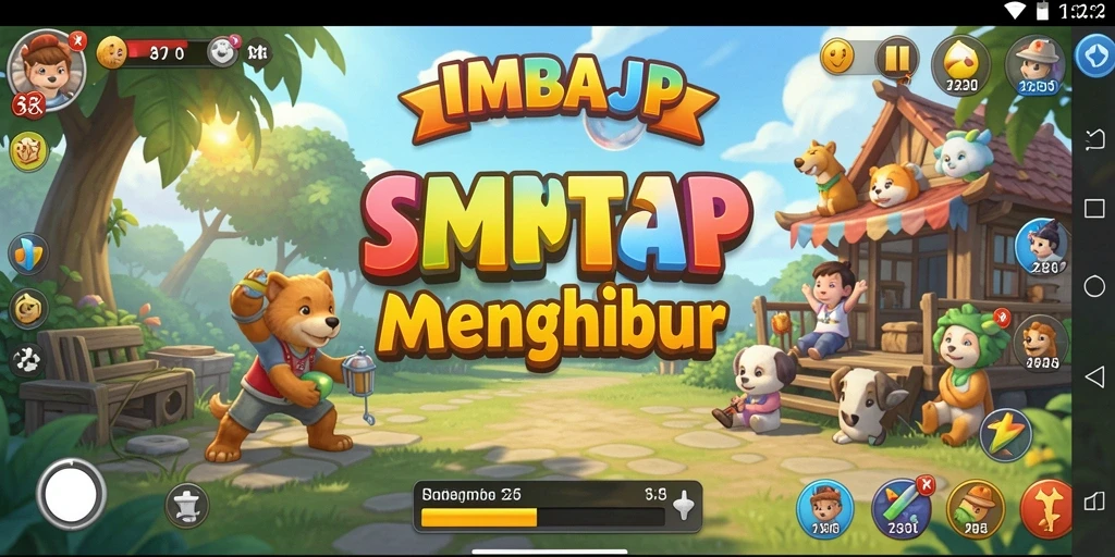 Tampilan gameplay IMBAJP yang seru dan menyenangkan.