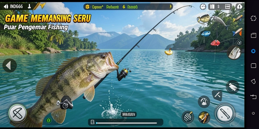 Tangkapan ikan yang spektakuler dalam game IND666.