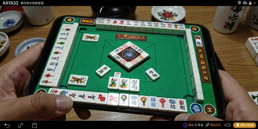 Screenshot gameplay KAYA33 menampilkan aksi Mahjong yang mendebarkan.