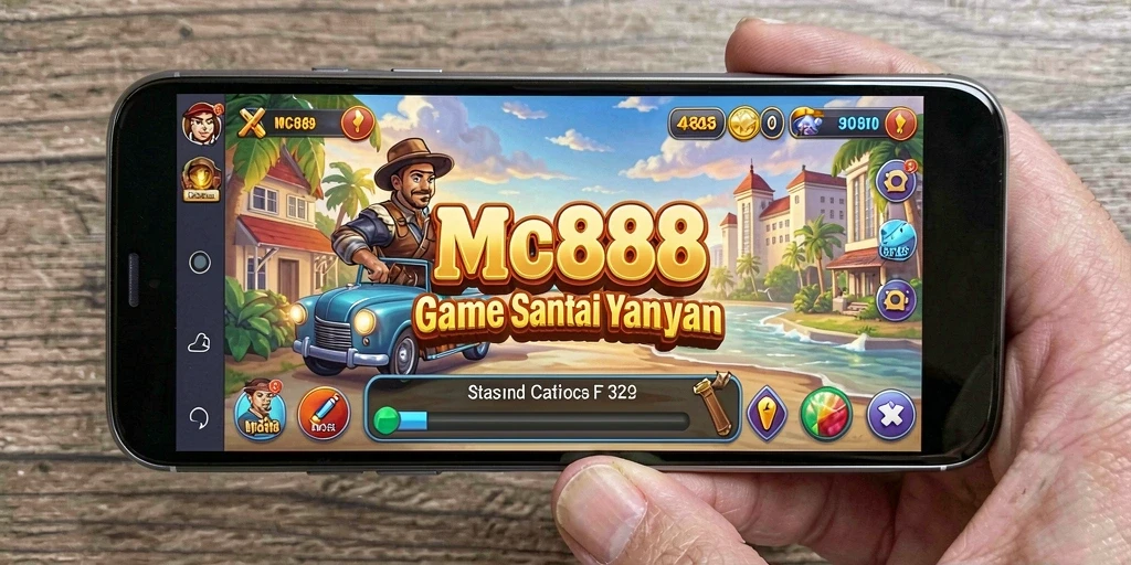 Tampilan gameplay seru dan penuh warna dari MC888.