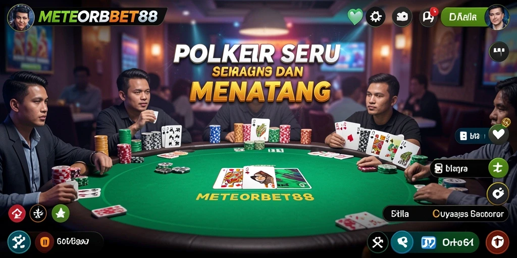Tampilan gameplay seru dan menarik di METEORBET88.