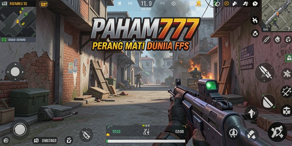 Tangkapan layar dari pertempuran intens dalam PAHAM777.