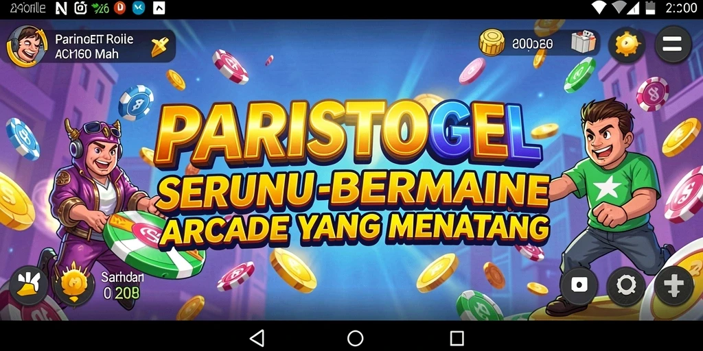Gameplay seru dari PARISTOGEL dengan berbagai level tantangan.