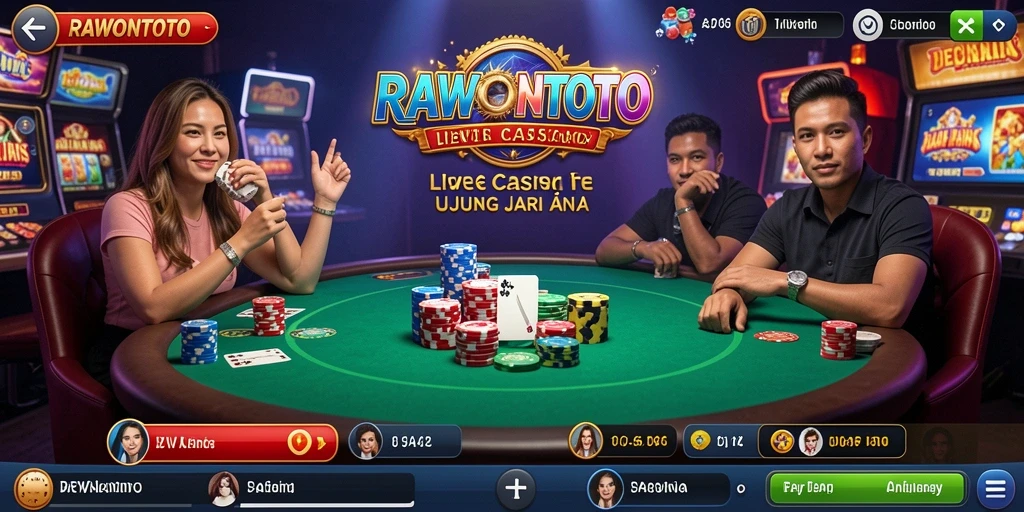 Tampilan gameplay Live Casino yang menarik dan interaktif.