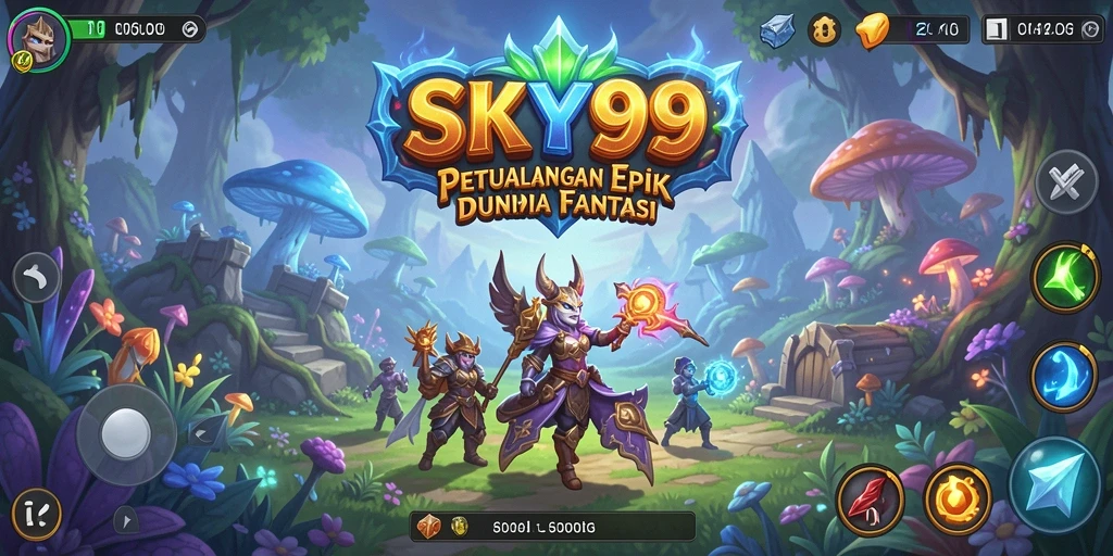 Screenshot menunjukkan aksi menegangkan dalam pertempuran RPG.