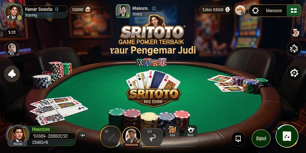 Tampilan gameplay mendebarkan dari SRITOTO yang siap menguji keterampilan Poker Anda.