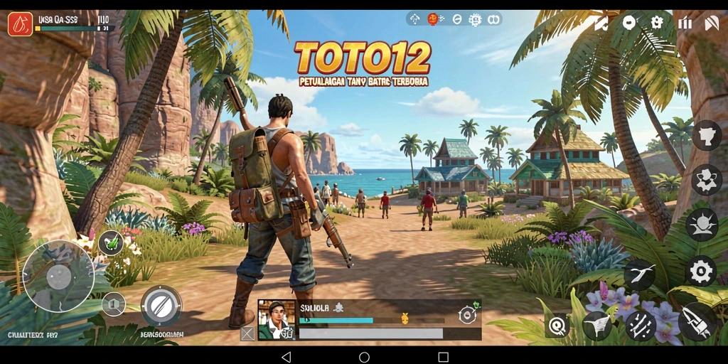 Tampilan gameplay TOTO12 dengan eksplorasi dunia terbuka yang menakjubkan.