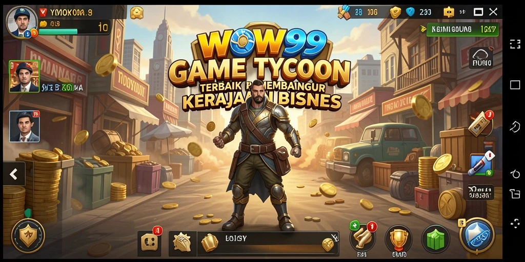 Screenshot gameplay WOW99 yang menunjukkan strategi Tycoon yang mendebarkan.